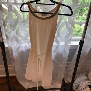 IKKS White Tie Dress with Neck Detailing